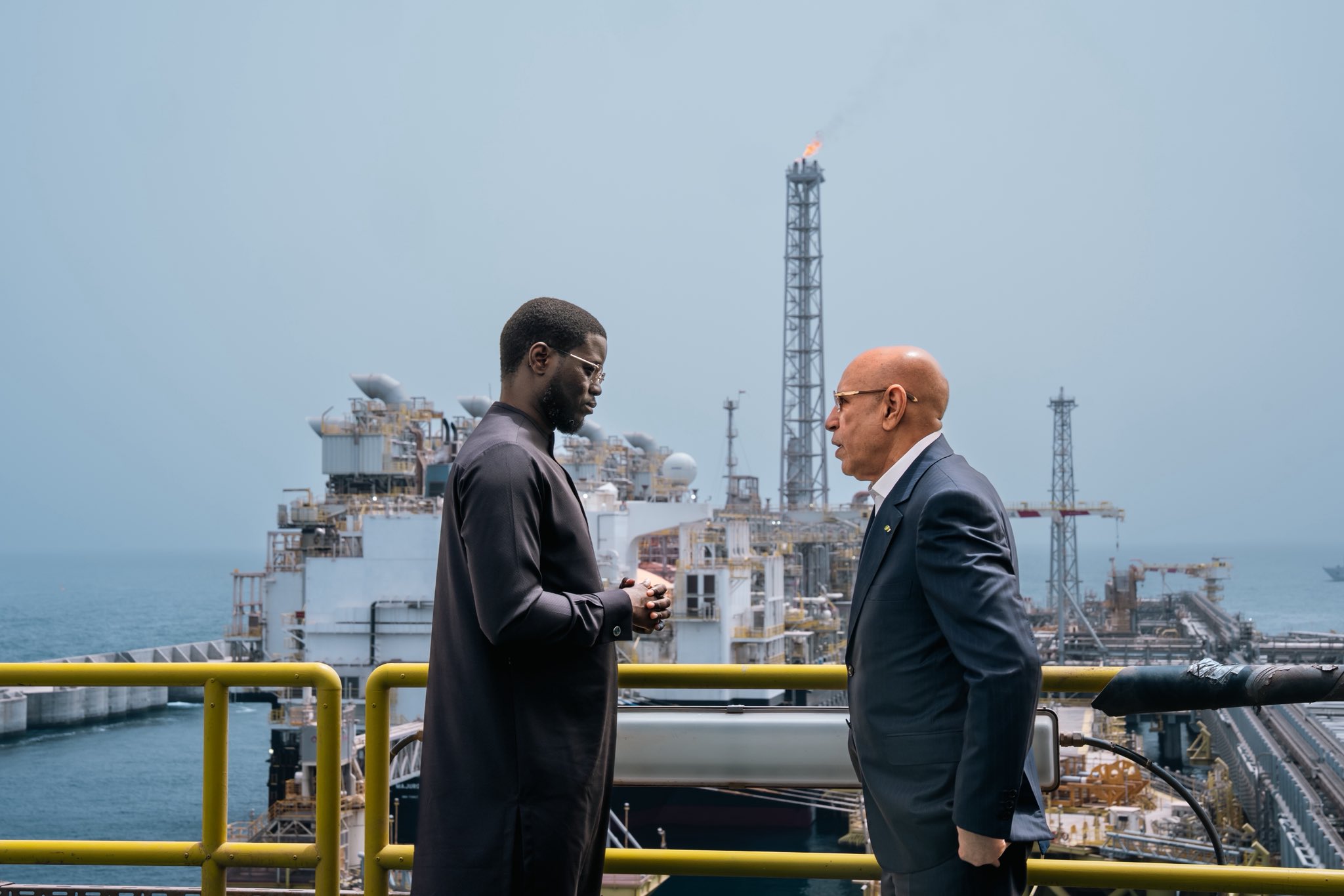  GTA reçoit les présidents Faye et Ghazouani