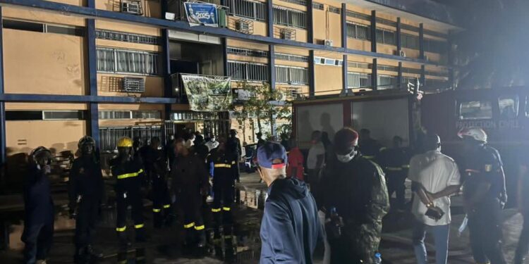 Conakry : le ministère de la sécurité touché par un incendie