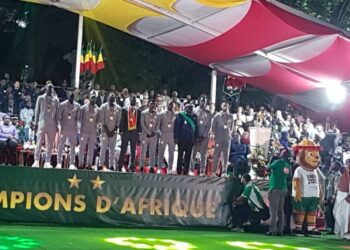 Cérémonie de réception des Lions : les champions d’Afrique honorés au Palais de la République