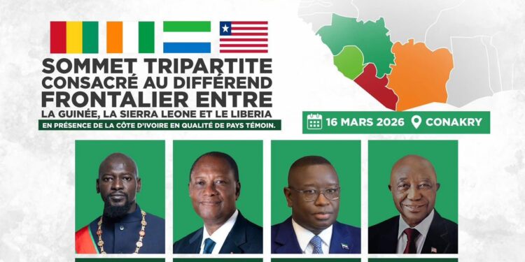 Différend frontalier : Conakry accueille un sommet entre la Guinée, la Sierra Leone et le Liberia