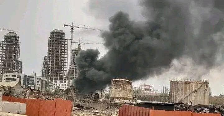 Kaloum : un feu maîtrisé sur le site de l’ancien dépôt de carburant